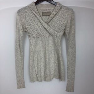 All Saints Fitted Heather Gray Sweater Size 6